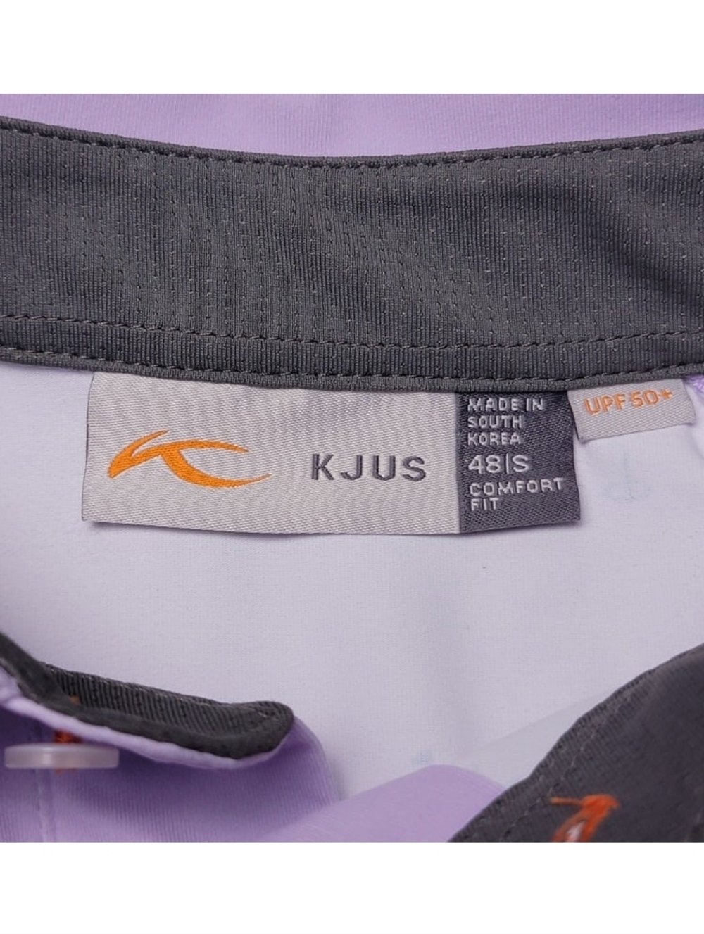 Kjus Lavender Purple Golf Flag Performance Polo Shirt VR Logo S - Picture 3 of 7